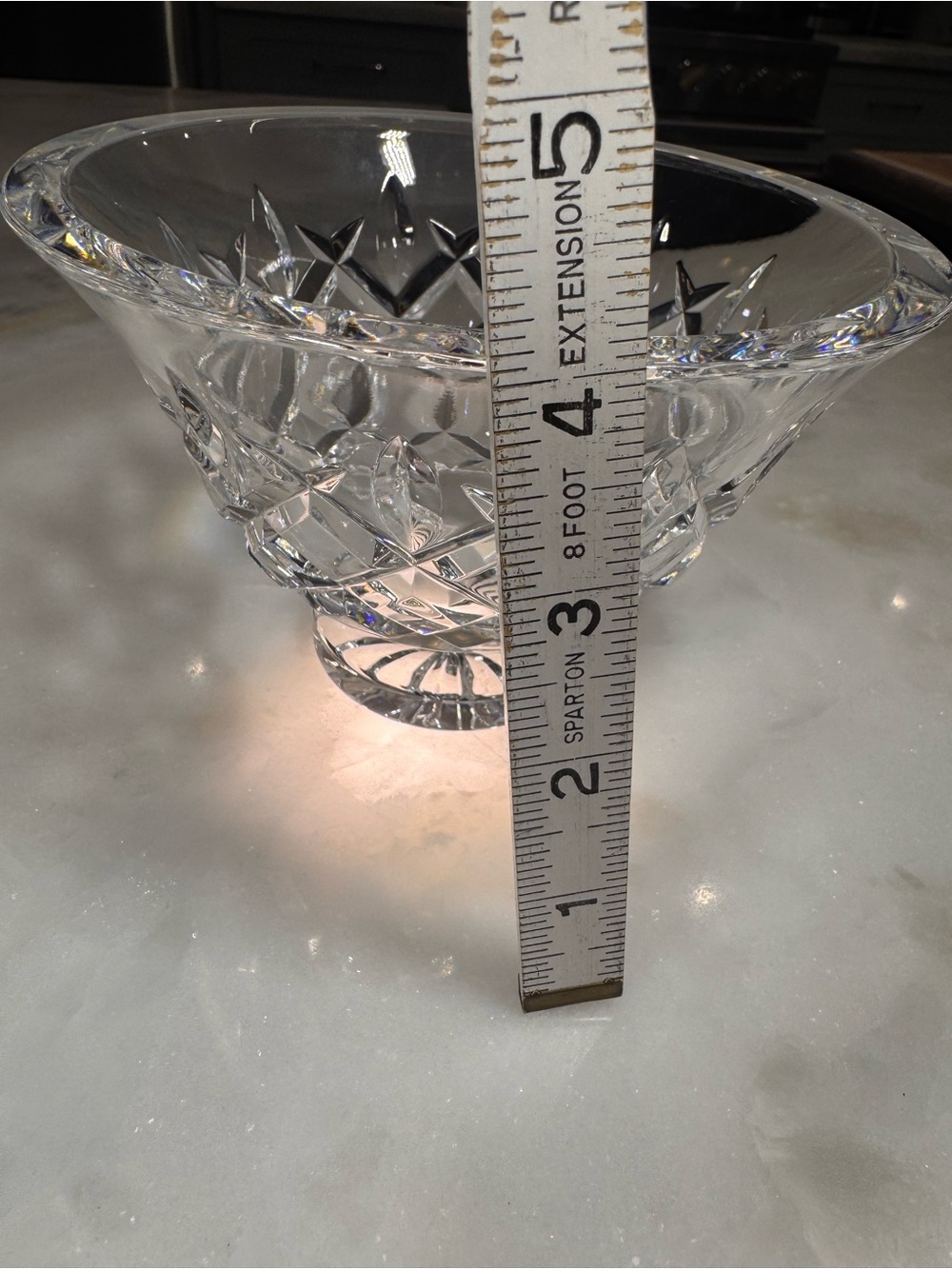 Rare Signed Waterford Crystal 8” Footed Bowl – Master Cutter Jim O’Leary, 1995 - Picture 8 of 8